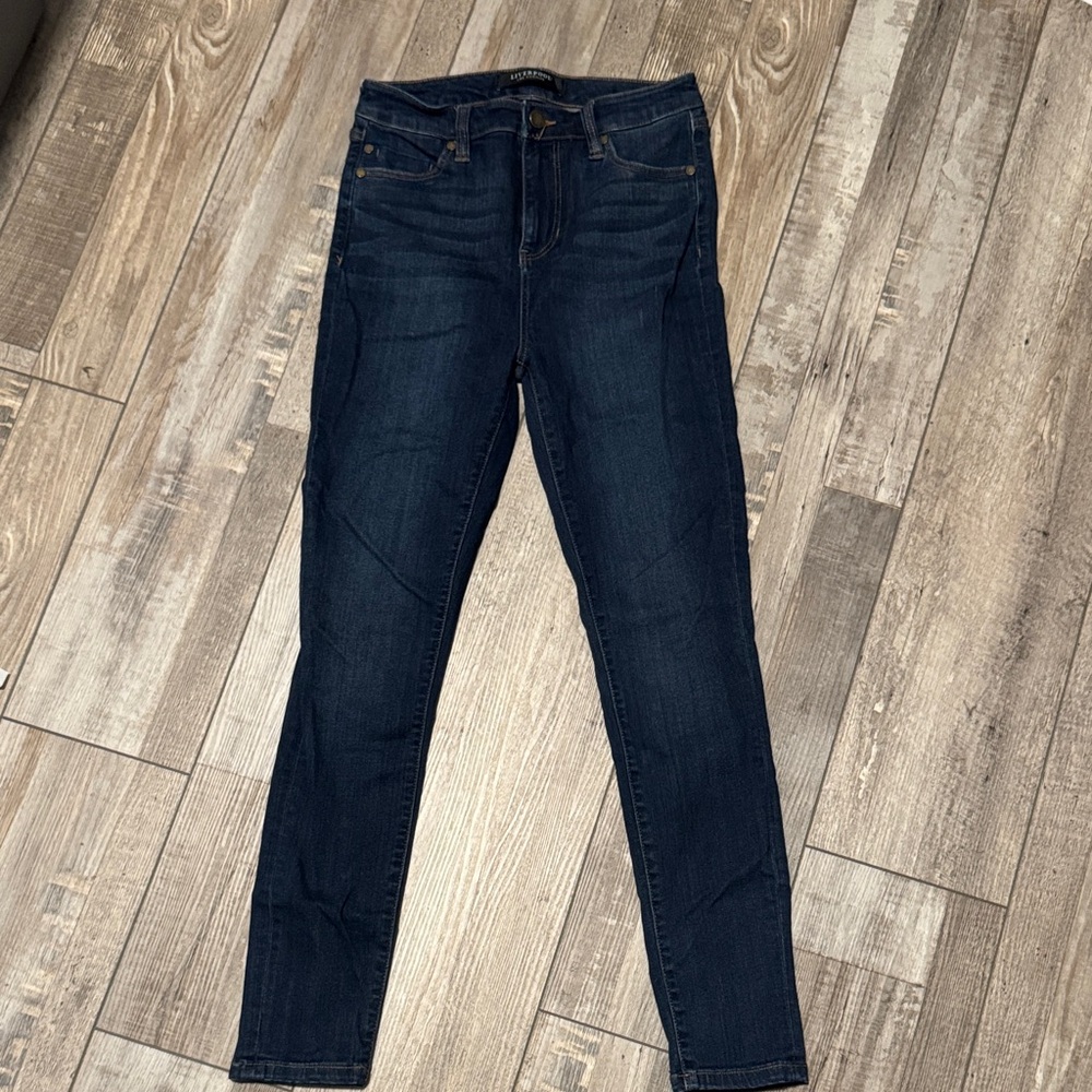 Liverpool Dark Blue Women's Skinny Jeans